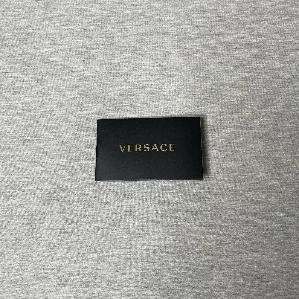 Versace Small Black Sunglasses Description Booklet